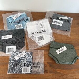 Bundle of 6 NWT Adore Me Panties Thongs Size Small
